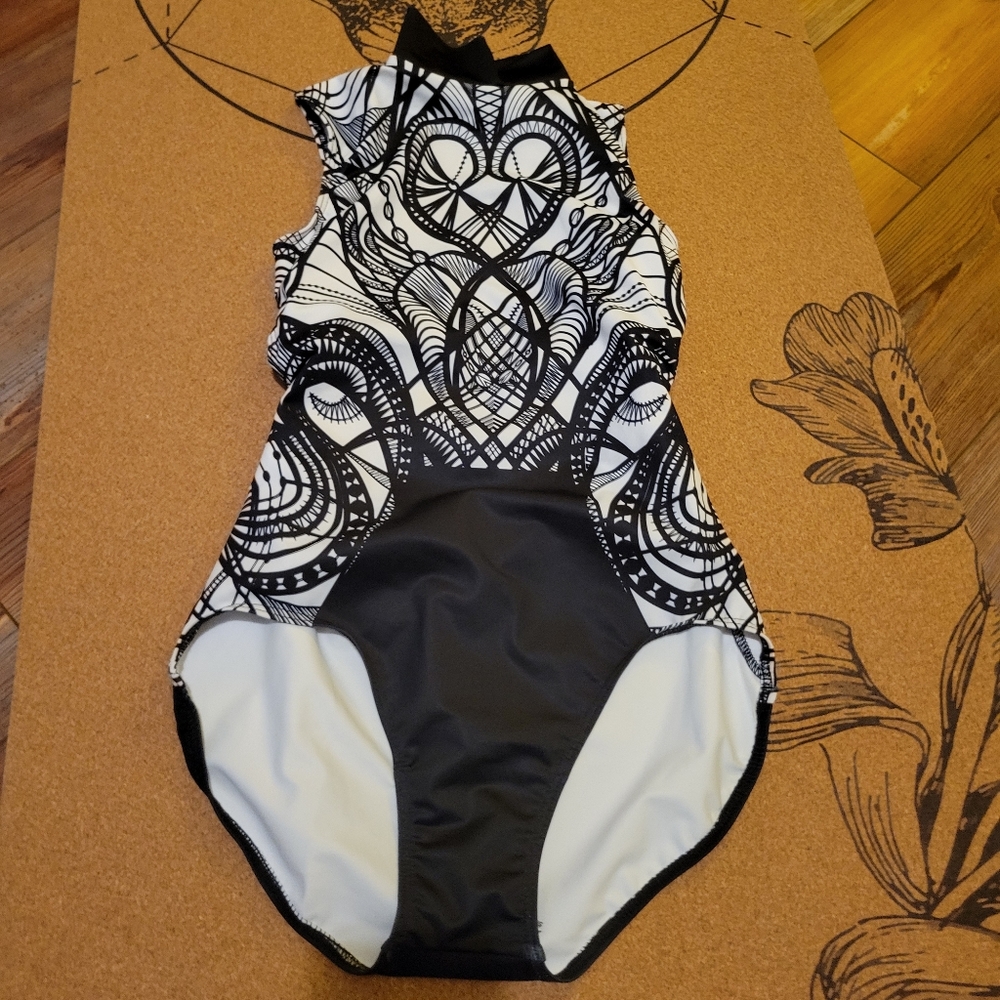 Balera scroll print leotard - SA